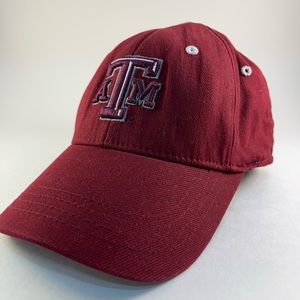 Texas A&M Youth Fitted Cap. Top of the World Fitted Cap Maroon Aggies Licensed